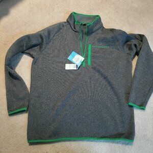 NWT Columbia L NCAA Oregon Ducks Canyon Point Sweater Fleece Half Zip XM8695